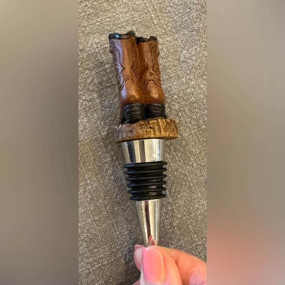 Cowboy Boot Wine Stopper - Picture 5 of 5